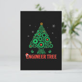 kerstingenieur, boomwerktechniek informatiekaartje (Staand voorkant)