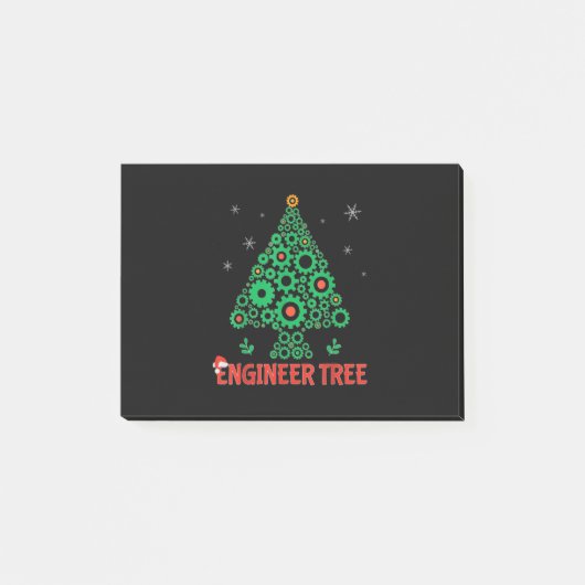 kerstingenieur, boomwerktechniek post-it® notes (Voorkant)