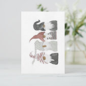 Kerstinkomenkaart Bedankkaart (Staand voorkant)