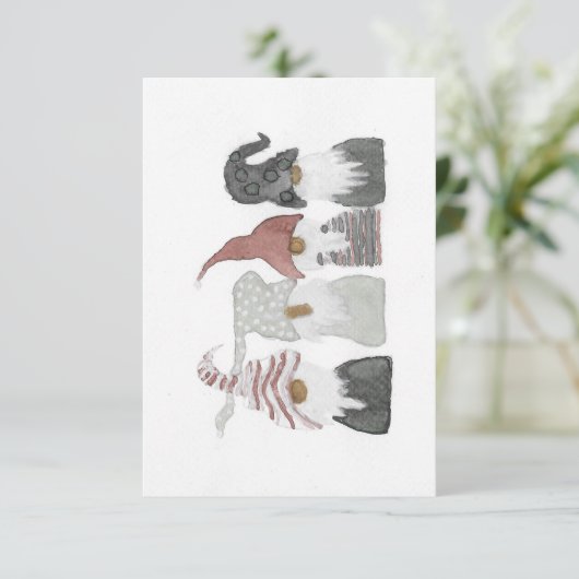 Kerstinkomenkaart Bedankkaart (Staand voorkant)