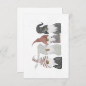 Kerstinkomenkaart Bedankkaart (Voorkant / Achterkant)