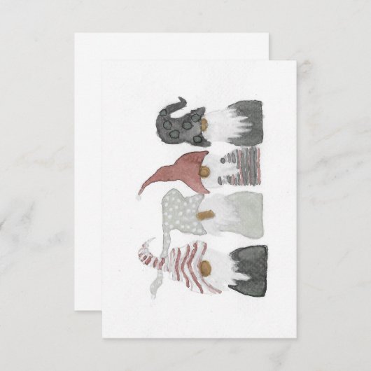 Kerstinkomenkaart Bedankkaart (Voorkant / Achterkant)