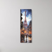 Kerstinkopen in Parijs Canvas Afdruk (Voorkant)