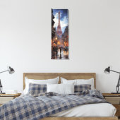 Kerstinkopen in Parijs Canvas Afdruk (Insitu (Slaapkamer))