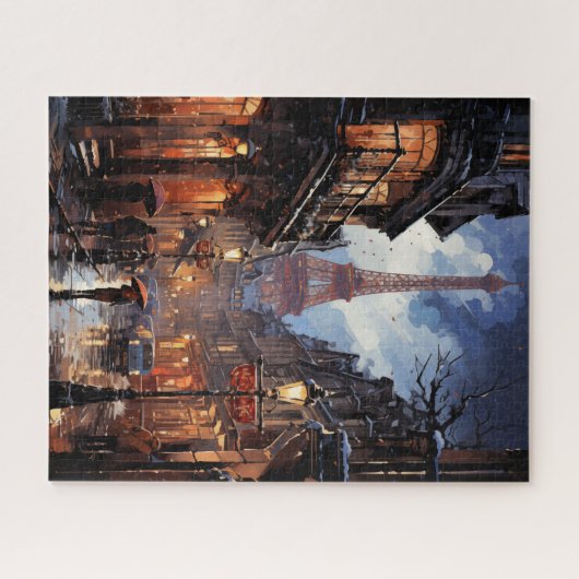 Kerstinkopen in Parijs Legpuzzel (Horizontaal)