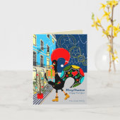 Kerstinkopen met de Portugese Haan Kaart (Gele Bloem)