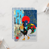 Kerstinkopen met de Portugese Haan Kaart (Voorkant / Achterkant in situ)