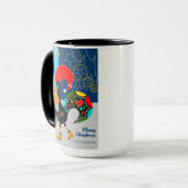 Kerstinkopen met de Portugese Haan Mok (Voorkant links)