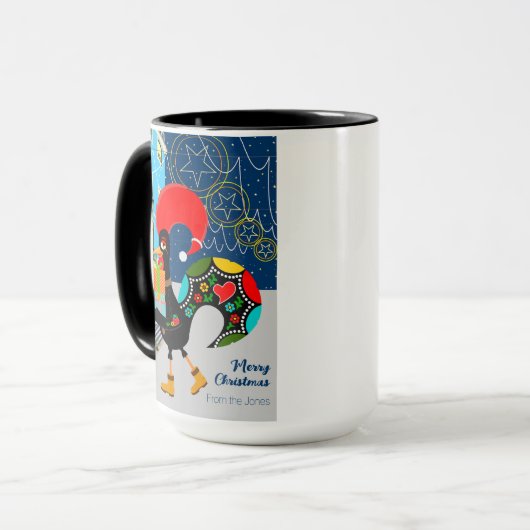 Kerstinkopen met de Portugese Haan Mok (Voorkant links)