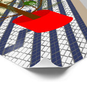 Kerstinkopen met de Portugese Haan Perfect Poster (Hoek)