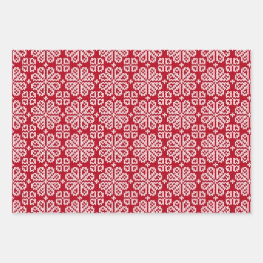 kerstinkt met papierverzameling inpakpapier vel (Voorkant)