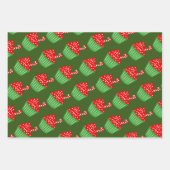 kerstinpakbladen voor cute cuitcake inpakpapier vel (Voorkant 3)