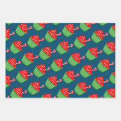 kerstinpakbladen voor cute cuitcake inpakpapier vel (Voorkant 2)