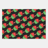 kerstinpakbladen voor cute cuitcake inpakpapier vel (Voorkant)