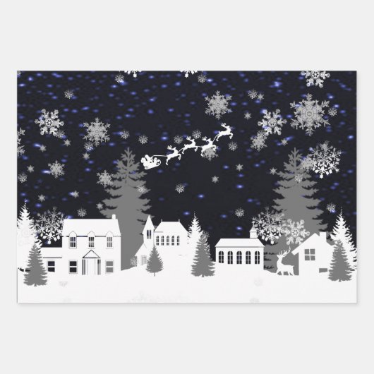 kerstinpakken papier inpakpapier vel (Voorkant 2)