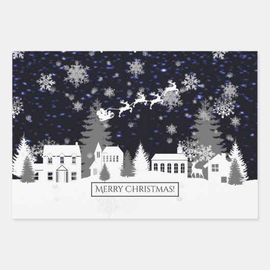 kerstinpakken papier inpakpapier vel (Voorkant)