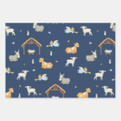 kerstinpakken van papieren vellen (Voorkant)