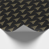 kerstinpakken van papiergoudbomen cadeaupapier (Hoek)