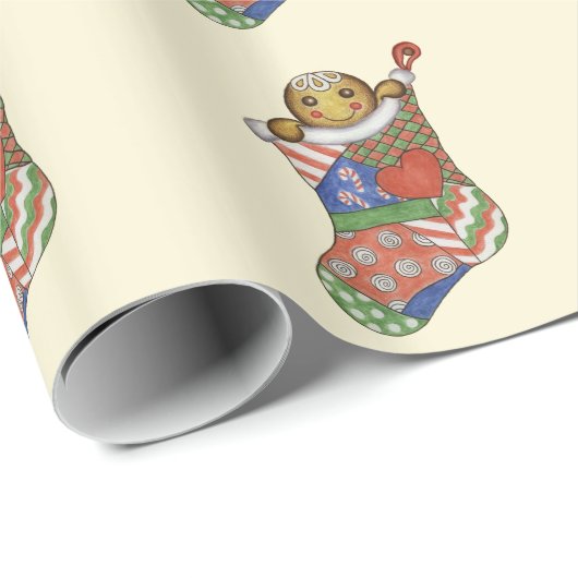 kerstinpakpapier cadeaupapier (Rol Hoek)