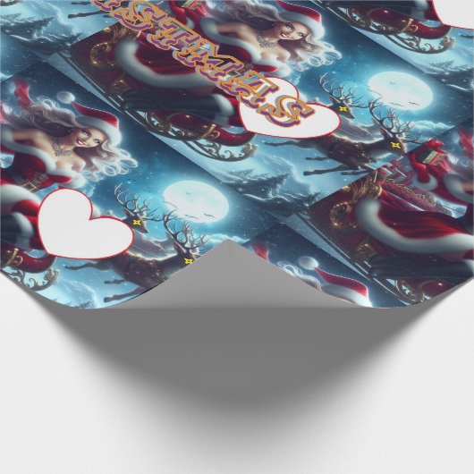 kerstinpakpapier cadeaupapier (Hoek)