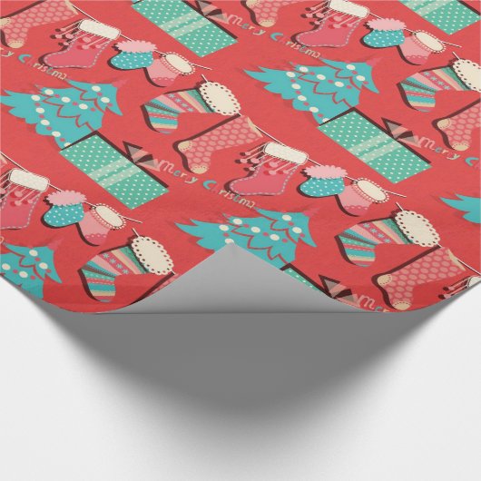 kerstinpakpapier cadeaupapier (Hoek)