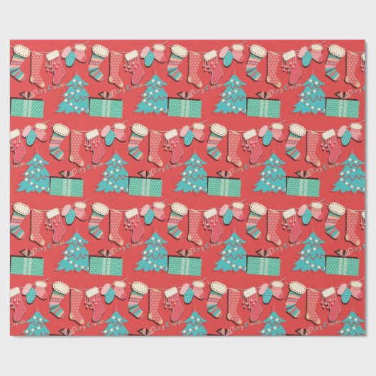 kerstinpakpapier cadeaupapier (Vlak)