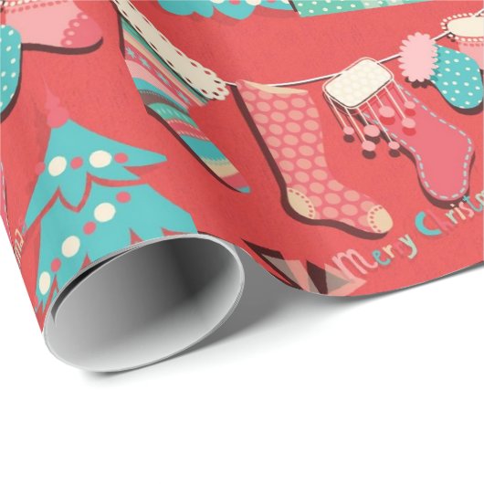 kerstinpakpapier cadeaupapier (Rol Hoek)