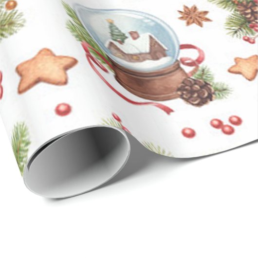  kerstinpakpapier cadeaupapier (Rol Hoek)