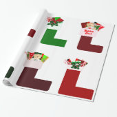 kerstinpakpapier cadeaupapier (Uitgerold)