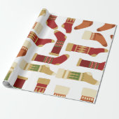 kerstinpakpapier cadeaupapier (Uitgerold)