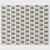 kerstinpakpapier, Camo Kerstmis Cadeaupapier (Vlak)