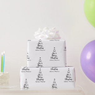 Kerstinpakpapier gepersonaliseerde notenkraker cadeaupapier