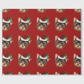 kerstinpakpapier in Terrier Terrier Cadeaupapier (Vlak)