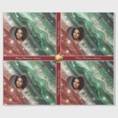  kerstinpakpapier met foto cadeaupapier (Vlak)