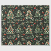 Kerstinpakpapier met kerstthema cadeaupapier (Vlak)