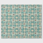 Kerstinpakpapier met pinecones cadeaupapier (Vlak)