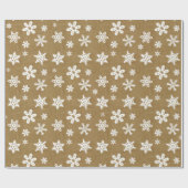 kerstinpakpapier met snowflake patroon cadeaupapier (Vlak)