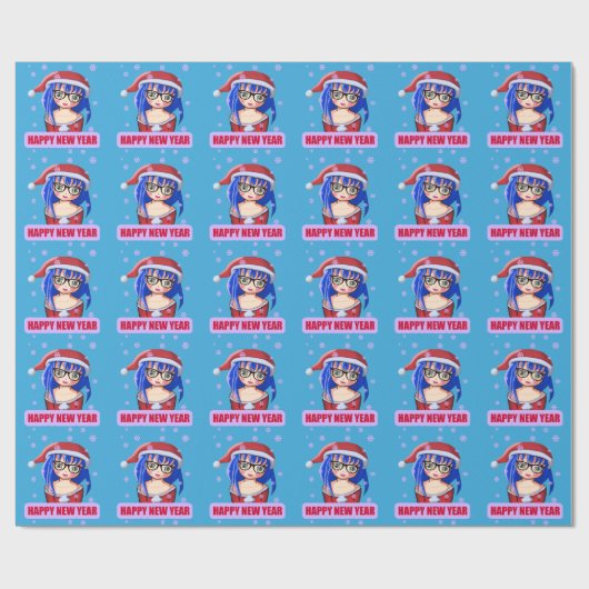 Kerstinpakpapier Sinterklaas, anime Cadeaupapier (Vlak)