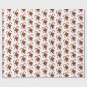 kerstinpakpapier — snoepsnoepsnoeren cadeaupapier (Vlak)