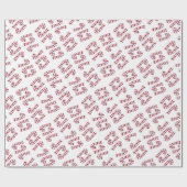 kerstinpakpapier snoepsnoeren cadeaupapier (Vlak)