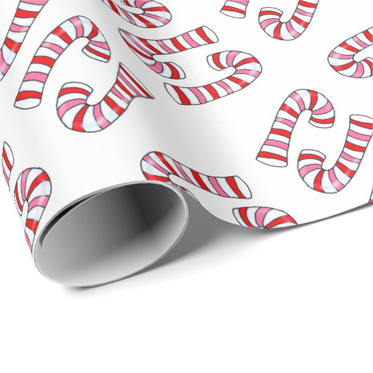 kerstinpakpapier snoepsnoeren cadeaupapier (Rol Hoek)