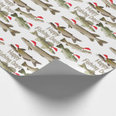 kerstinpakpapier, vakantiedagen, visserij cadeaupapier (Hoek)