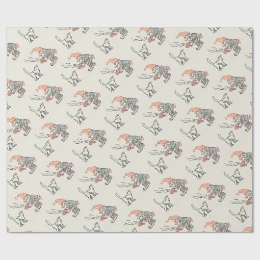  kerstinpakpapier van 70 jaar cadeaupapier (Vlak)