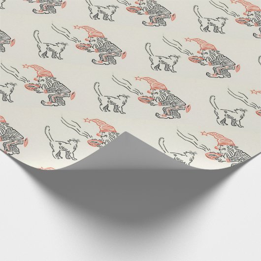  kerstinpakpapier van 70 jaar cadeaupapier (Hoek)