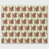  kerstinpakpapier van 70 jaar cadeaupapier (Vlak)