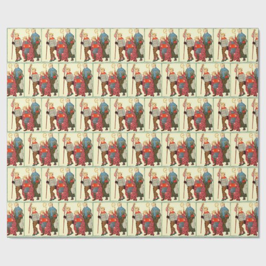 kerstinpakpapier van 70 jaar cadeaupapier (Vlak)