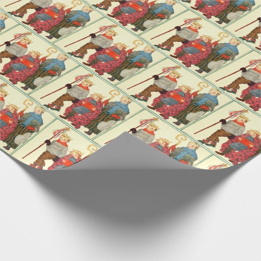  kerstinpakpapier van 70 jaar cadeaupapier (Hoek)