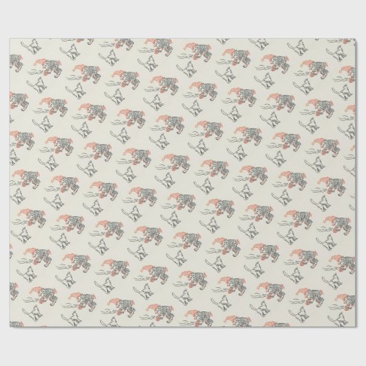  kerstinpakpapier van 70 jaar cadeaupapier (Vlak)