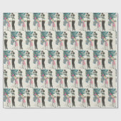  kerstinpakpapier van 70 jaar cadeaupapier (Vlak)