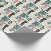  kerstinpakpapier van 70 jaar cadeaupapier (Hoek)